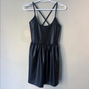 Silence + Noise Faux Leather Tank